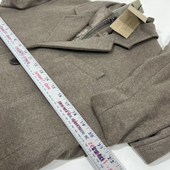 NWT Burberry Men Size M Lyndson 3-in-1 Taupe Wool Cashmere Long Coat + Vest - Picture 12 of 14